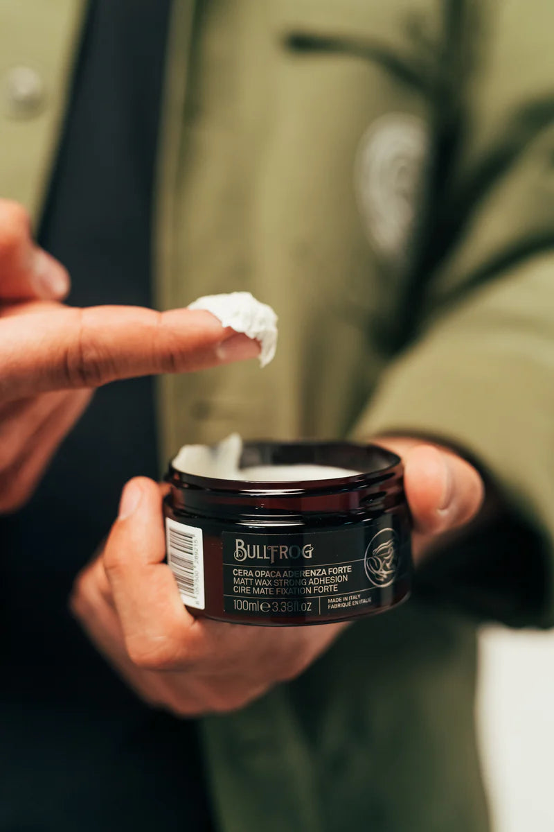 Matte wax with strong adhesion