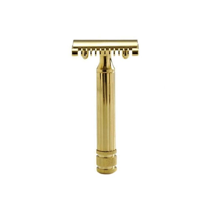 Grande Dorato safety razor with open comb