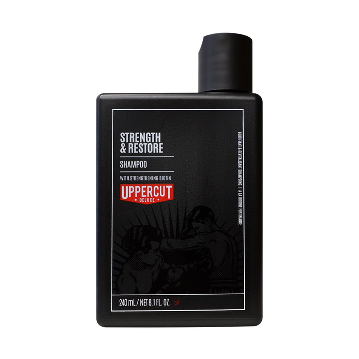 "Strength & Restore" shampoo