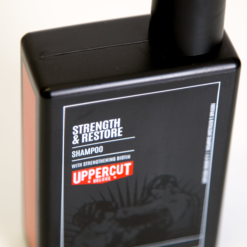 "Strength & Restore" shampoo
