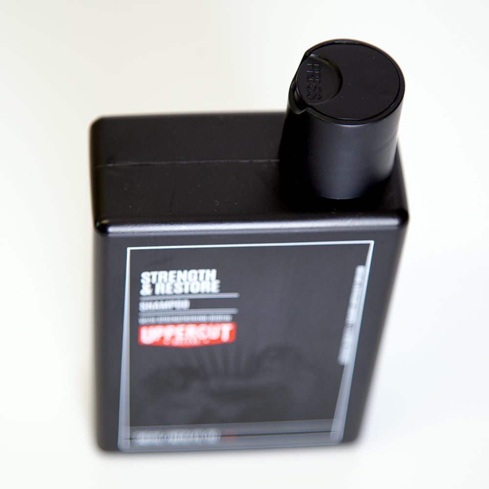 "Strength & Restore" shampoo